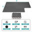 Tapis de sol emboîtables en mousse 24 po x 24 po Sorbus, 12 pièces, carbone clair-124072072