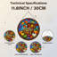 Panneau de vitrail 12 "H Autumn Treasure