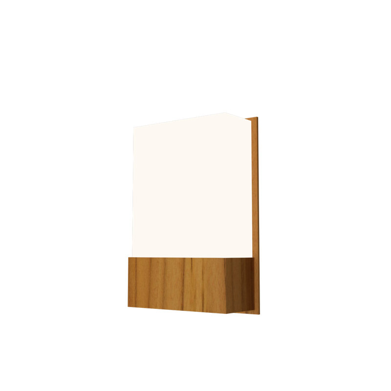LED Flush Mounted Sconce, Teak