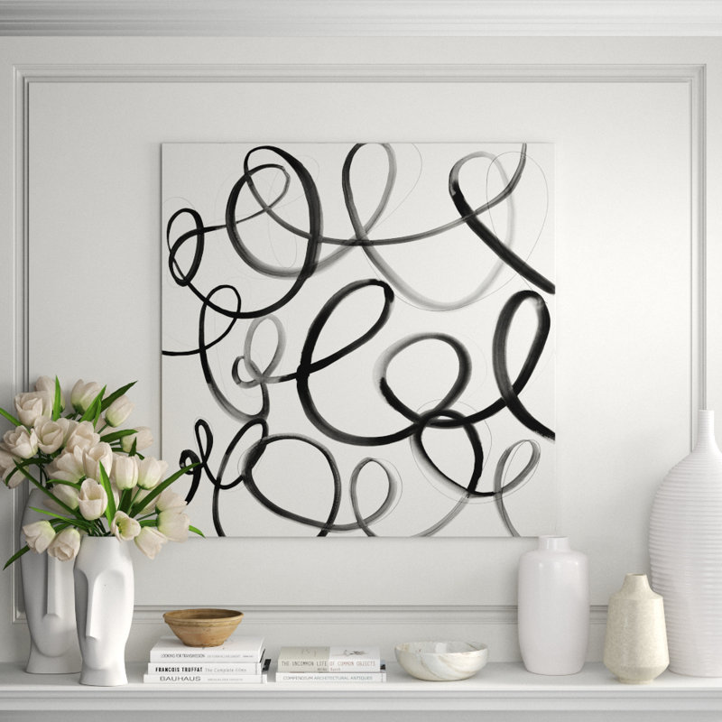 Heartbeat Note Giclee Print by Barclay Butera, Glass Coat, 30" H x 30" W x 1.5" D