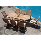 Tre Outdoor 11 - Piece Teak Dining Set