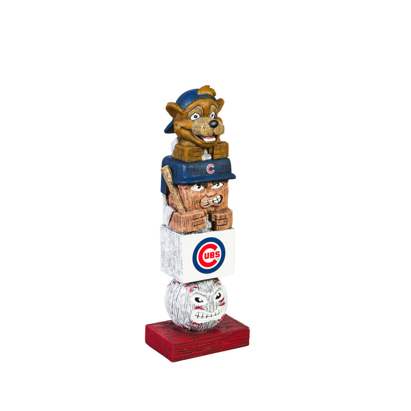 Statue de jardin MLB, Cubs de Chicago, H 12 po x l 4,41 po x P 3,15 po