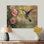 Colibri dans le jardin de la ferme I - Décoration murale en bois d'oiseau - sur bois de pin naturel