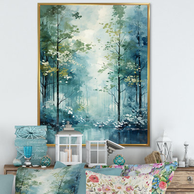 " Tranquil Shadows Green Forest "