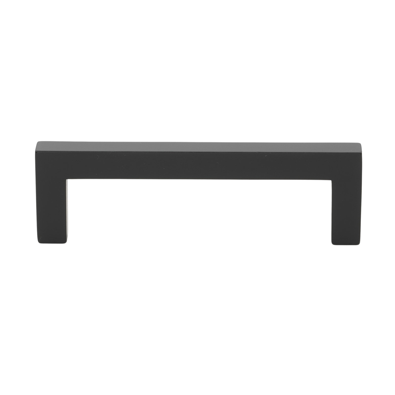 Kingston Solid Square Bar Cabinet Pull, Matte Black, 5 1/16"