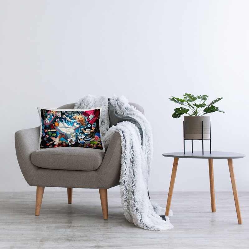 Coussin Storybook Girl & Rabbit