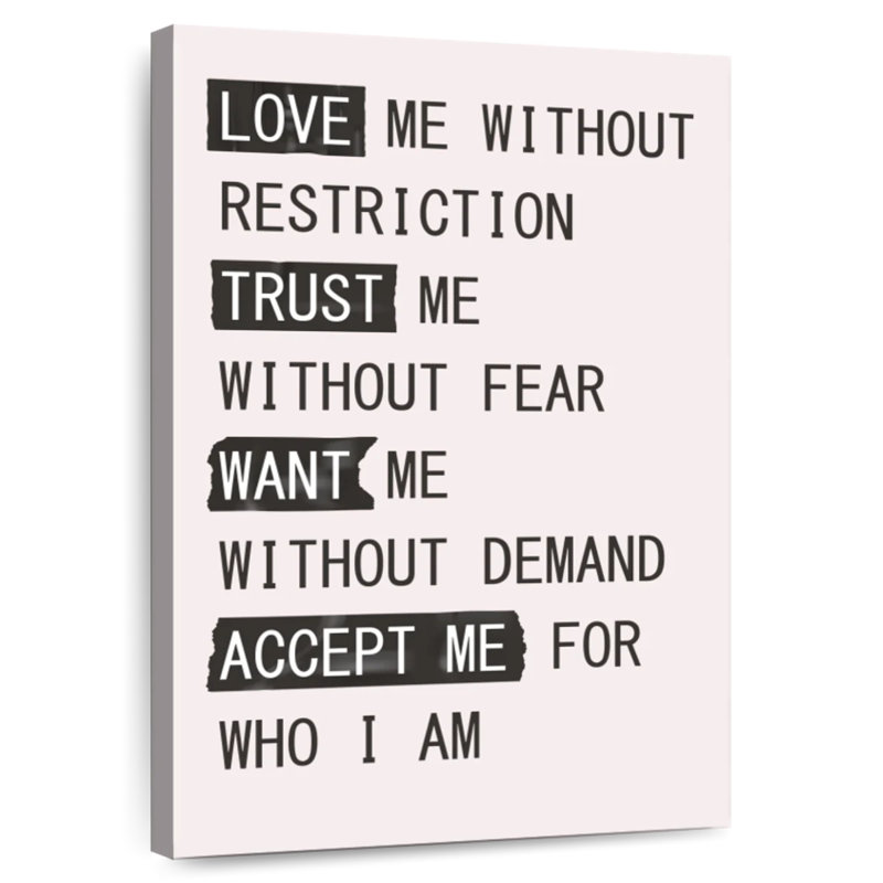 Tergel Love Me, 36" H x 24" W