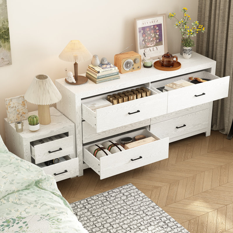 Ebern Designs Bedroom Set With Nightstand And Dresser & Reviews ...
