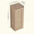 12" Bathroom Side Cabinet,Soft Close Doors,Float Mounting Design