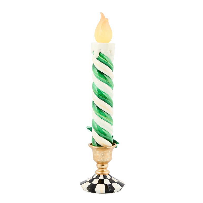 Check It Out Illuminated Retro Candle