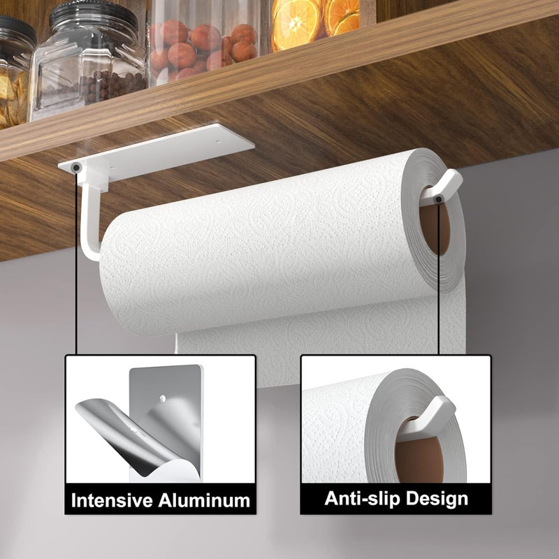White Paper Towel Holder
