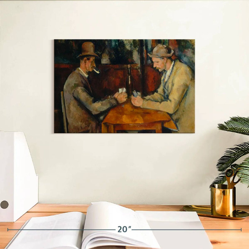 Senne The Card Players 1890, 8" H x 12" W
