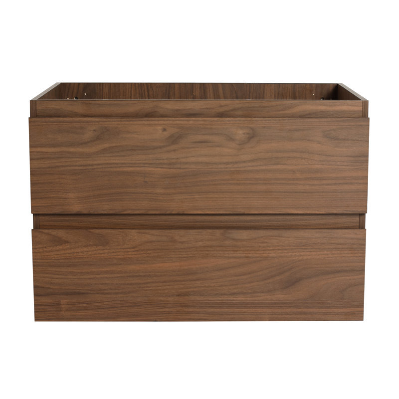 30" Bathroom Cabinet - Modern Brown Oak With Water- Coating And Ample Shelf Space Vanity Finish Easy Surface, Brown Oak, 30"