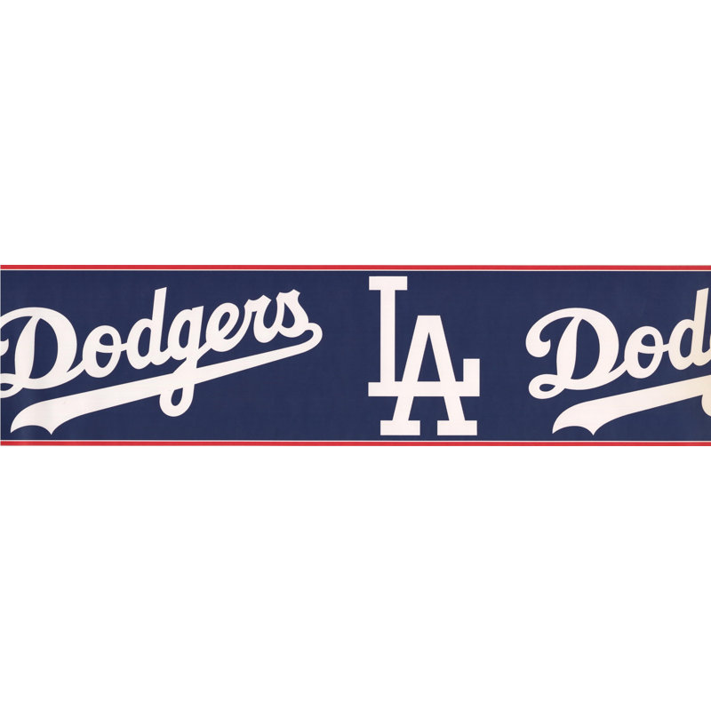 Bordure de papier peint L 15 pi x l 6 po MLB, Dodgers de Los Angeles
