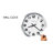 Spokane Modern & Contemporary Wall Clock, Brushed Aluminum Frame with White Dial and Arabic Numerals