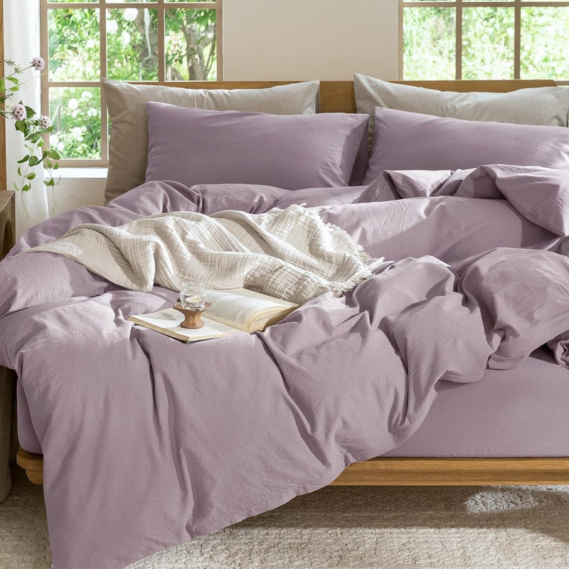 Ensemble de housse de couette Taro, Mauve Taro