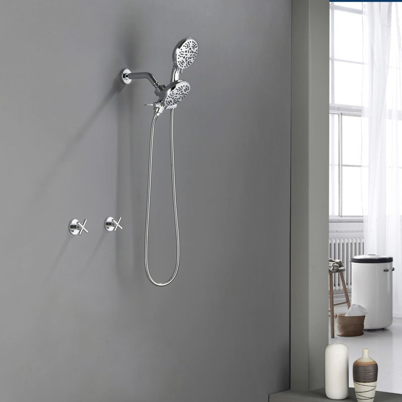 Volume Control Shower System with Rough in-Valve, Polished Chrome