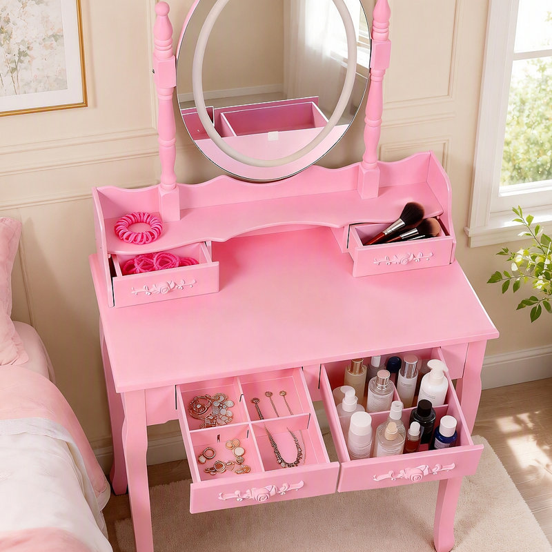 Ensemble de coiffeuse Princess, Pink