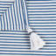  Jeté rayé 100% coton avec pampilles-1890139404