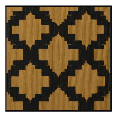 Machine Washable Trellis Black Area Rug