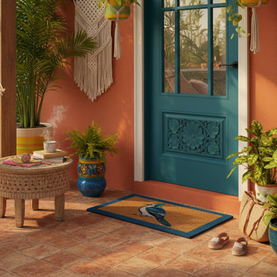  Paillasson naturel et durable, paillasson coco coco, tapis résistant aux intempéries, entrée extérieure et intérieure, grand paillasson 18 x 30 po Home Jay