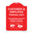 Signmission Designer Sign - Parking Restriction Sign Customer And Employee Parking Only, Unauthorized Vehicles Towed At Owner Expense With Graphic | Red & White 18" X 24" Aluminum Architectural Sign-57365884