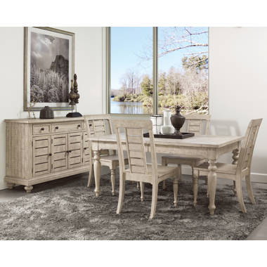 Sonora Snowy Desert Round Extendable Dining Room Set from