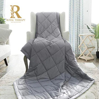 Royal Therapy Weighted Blanket - Heavy 100% Cotton Blankets with Premium Glass Beads
