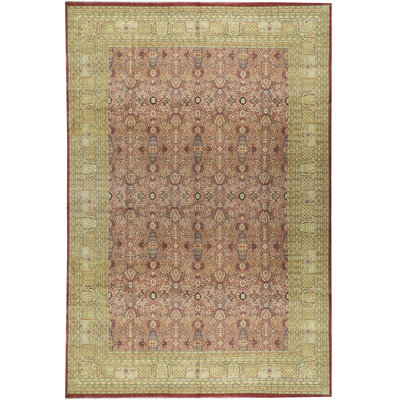 Hand-Knotted High-Quality Brown and Beige Area Rug