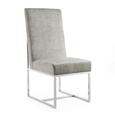 Chaise de salle à manger en acier