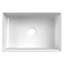 Ruvati 27 inch Fireclay Workstation White Farmhouse Kitchen Sink Apron Front Single Bowl - RVL2781WH
