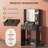 Vanity Desk with Mirror and Lights, Makeup Vanity with Drawers-731564761