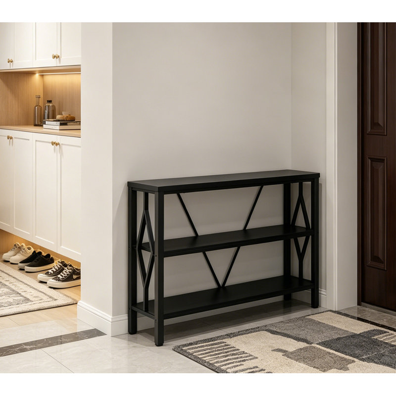 Tables de vestibule robustes Rustic, Noir