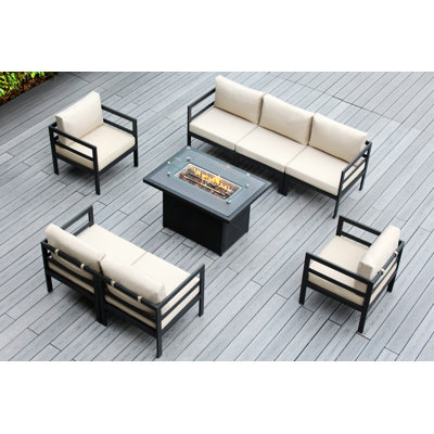 Josmar 7 - Person Outdoor Seating Group with Cushions by Latitude Run