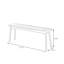 Banc en bois massif Minique-2066845814