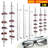 43.3'' H x 9.3'' W 8 pcs Aluminum Eyeglass Display Stand Rack with Lock