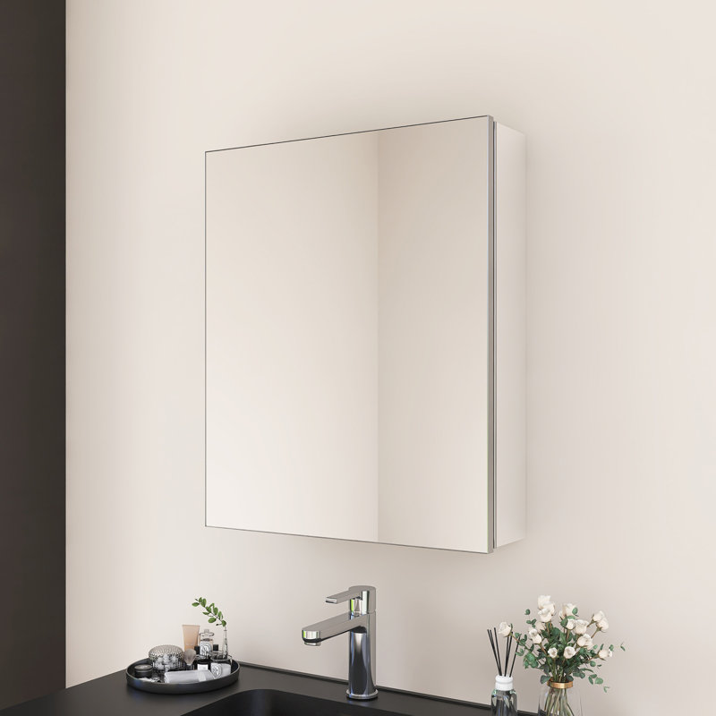 Pharmacie rectangulaire avec miroir, 20"