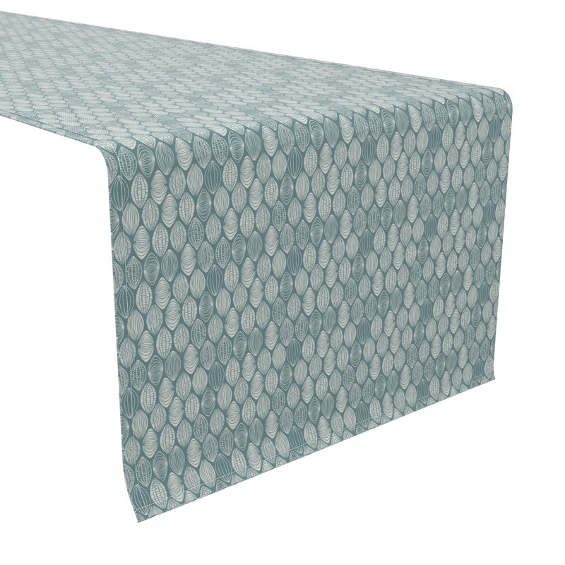 Agouram Table Runner, 100% Cotton, 16X72", Abstract Background Design