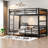 Versatile Twin Xl Metal Bunk Beds, Vintage Style With Safety Fence