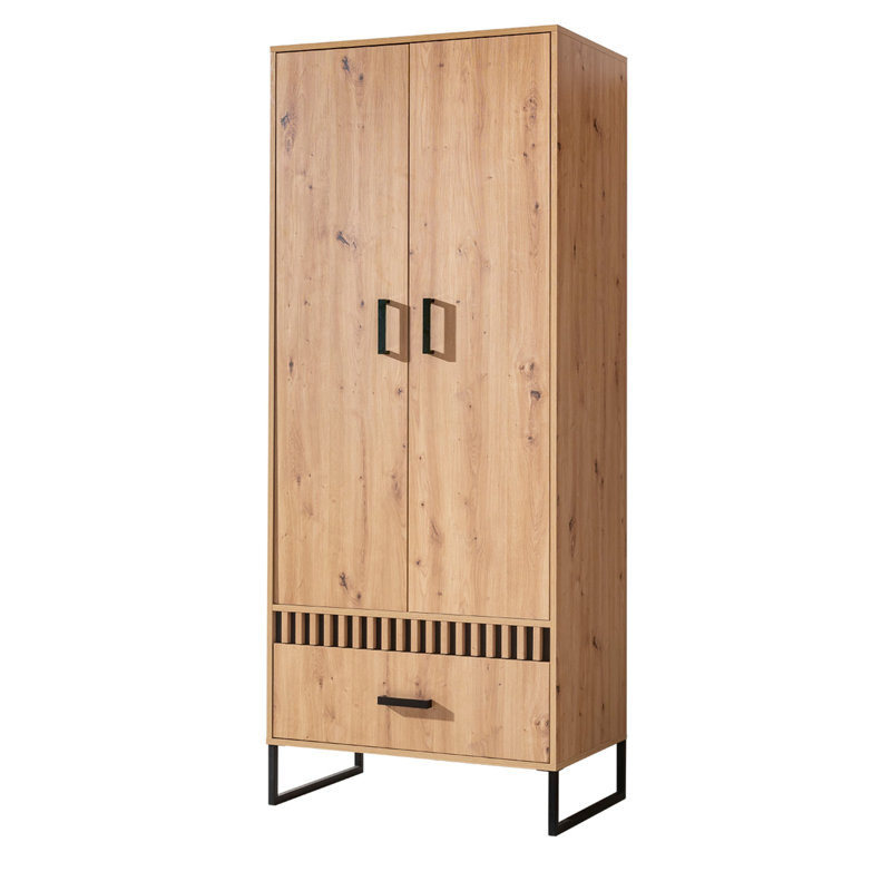 Melle 2 Door Manufactured Wood Wardrobe