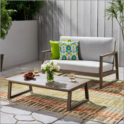 Causeuse et table basse Belge