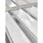 Volet en métal Breeze 4,6 po blanc, option de mise à niveau extérieure en aluminium léger, magnétisme contemporain à finition solide, caractère de charnière continue, facteur de simplicité d'installation, paquet de 39 po