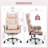 Faux Leather Executive Office Chair, Big And Tall Office Chair With Tilt and Swivel, Reclining Computer Desk Chair for Women, Men-2112916366