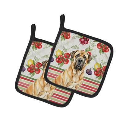 Paire de porte-casseroles Faw English Mastiff