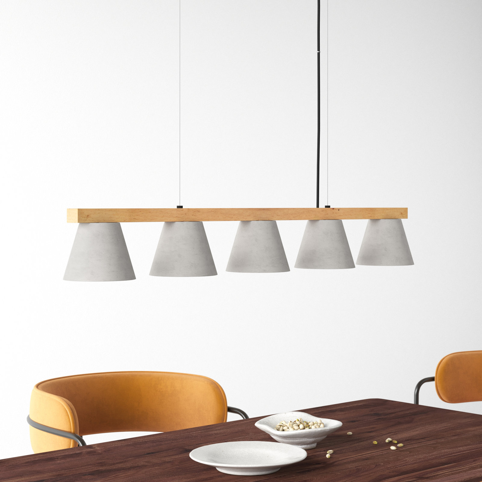London Dimmable 5-Light Pendant