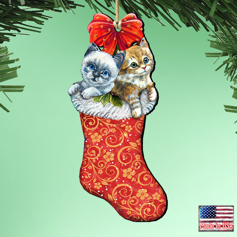 Chaussette de noël kitty chats