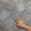 Heritage Hex 7" x 8" Porcelain Stone Look Wall & Floor Tile-495529172