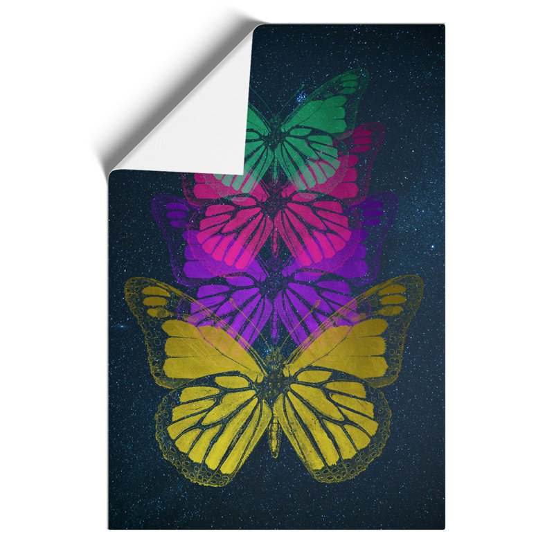 Cosmic Butterflies - Frameless Print, 30cm H x 21cm W x 0.1cm D