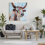 Coup de pinceau moderne de vache moderne par Annie Warren-70680770-70680769