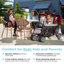 Poussette 3 places avec auvent Foundations Sport-13710542